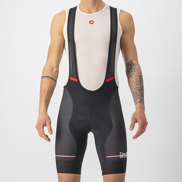 Herren Giro d'Italia 2024 Competizione Trägerhose-Schwarz