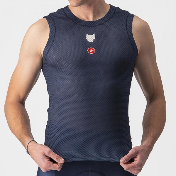 Herren Castelli Soudal Quick-Step 2024 Pro Mesh armellose trikot