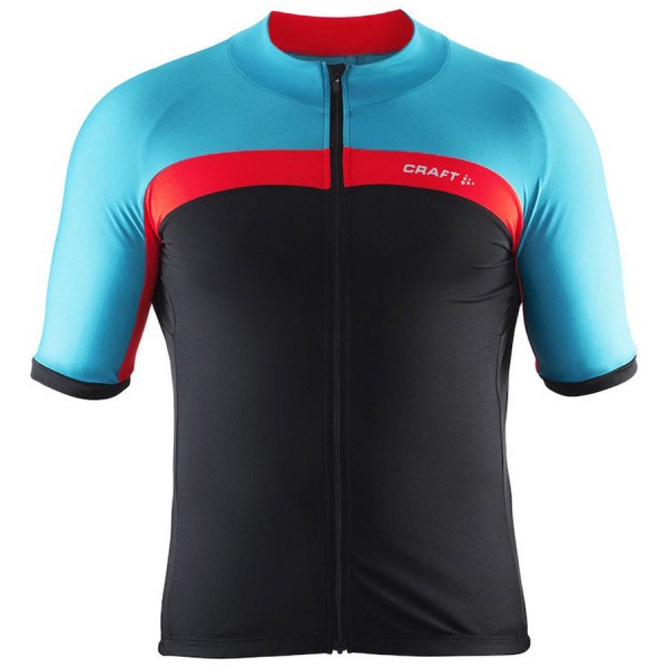 Herren Craft Velo Trikot-Schwarz Rot Blau