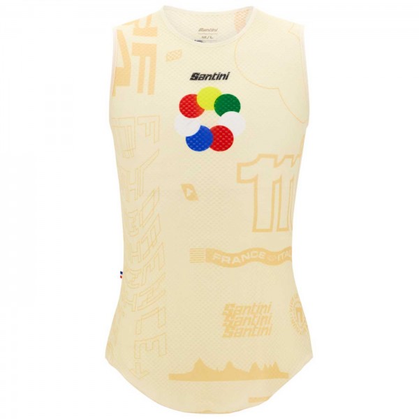 Herren Santini Tour de France 2024 armellose radunterhemd-Grand Départ