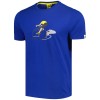 Herren Tour de France Cyclist Graphic 2024 T-Shirt-Blau