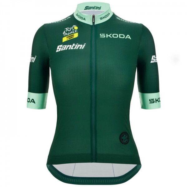 Damen Tour de France 2024 Fan Line Grun frau trikot
