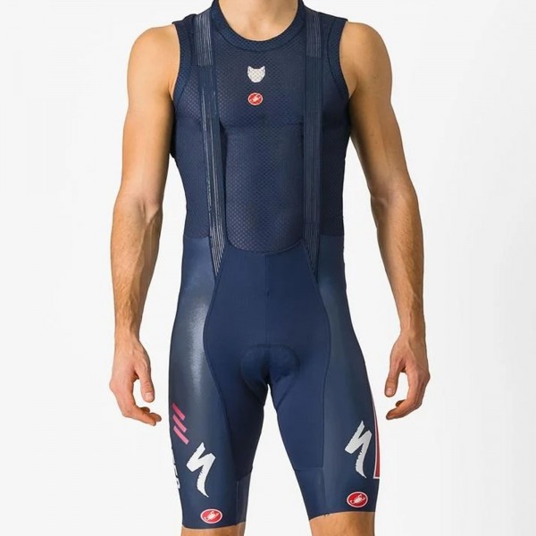 Herren Castelli Soudal Quick-Step 2024 Free Aero RC PRO kurz tragerhose