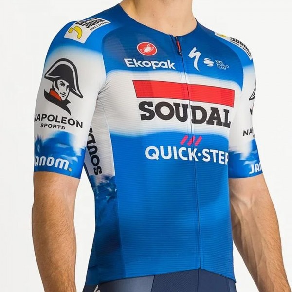 Herren Castelli Soudal Quick-Step 2024 Aero Race 7.0 trikot