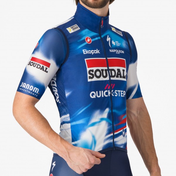 Herren Castelli Soudal Quick-Step 2025 Pro Light Wind weste