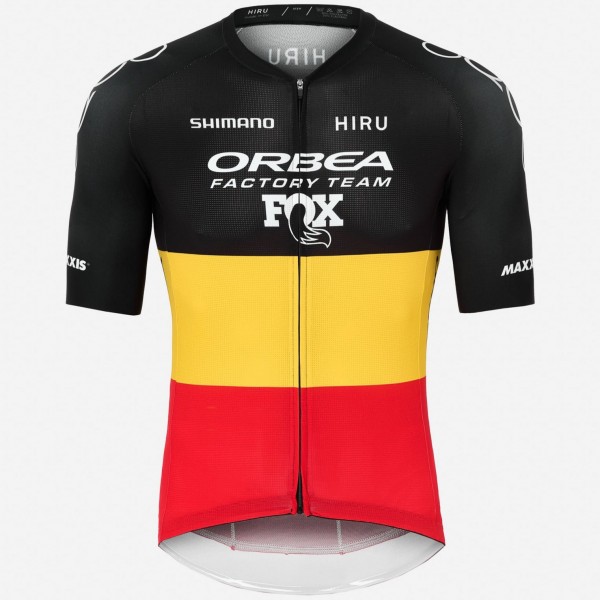 Herren Hiru Orbea Factory Team 2025 Core trikot-Belgischer Meister