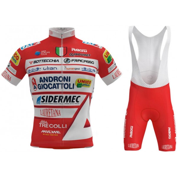 Androni Giocattoli 2019 Fahrradbekleidung Radtrikot Satz Kurzarm+Kurz Trägerhose EQO20