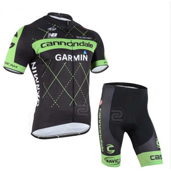 2015 Cannondale Garmin Radbekleidung Radtrikot Kurzarm und Fahrradhosen Kurz 0FUJV