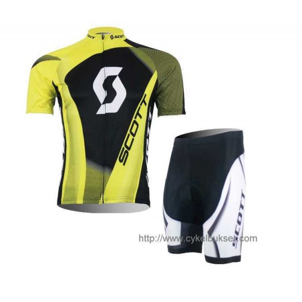 Scott RC Pro Radbekleidung Radtrikot Kurzarm und Fahrradhosen Kurz grün Schwarz 27KSD