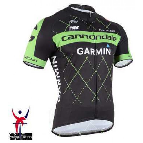 2015 Cannondale Garmin Fahrradtrikot Radsport Schwarz CZNIN