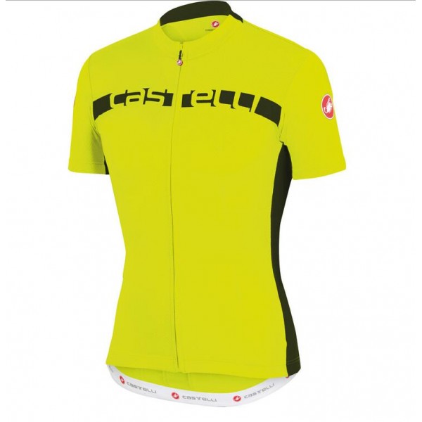 2016 Castelli Prologo 4.0 Fahrradbekleidung Radtrikot gelb FWS3H