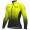 Ale PRS Dots DWR-gelb Fahrradbekleidung Radtrikot Langarm 1OP2M