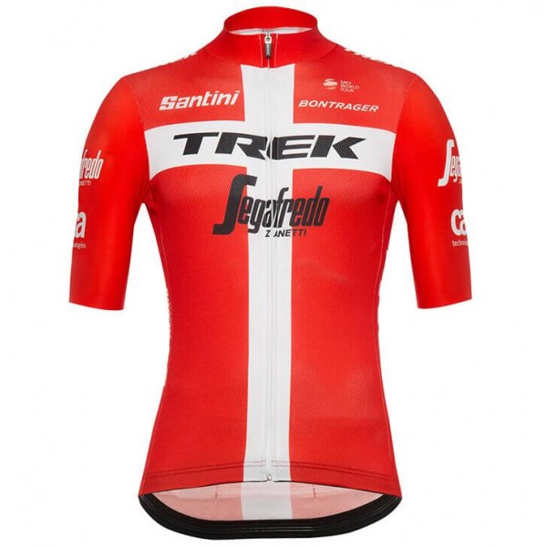 Trek-Segafredo Danish champion 2018 Fahrradbekleidung Radtrikot 8TYRZ