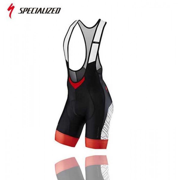 2016 Team Specialized Kurz Trägerhose Rot weiß HSUYR