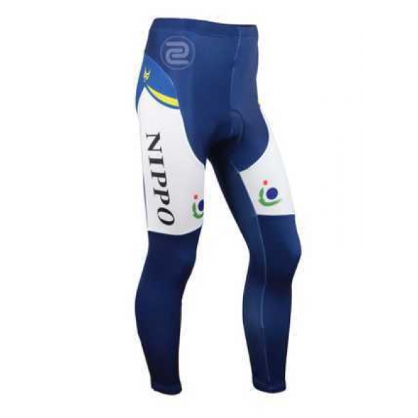 2014 FANTINI Lange Fahrradhose blau gelb weiß 7FL3J