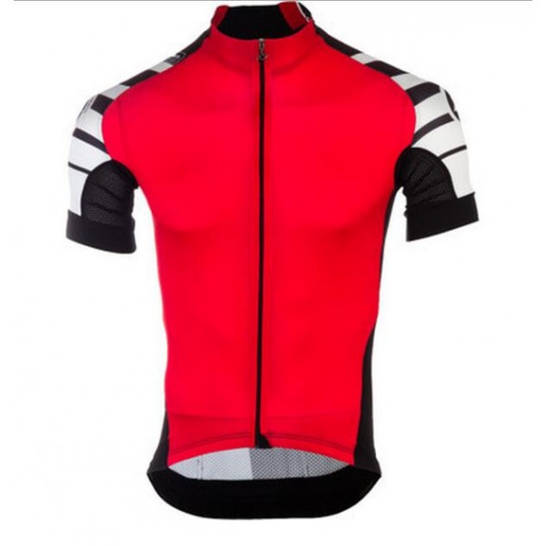 2016 ASSOS Fahrradbekleidung Radtrikot Schwarz Rot weiß P7PGO