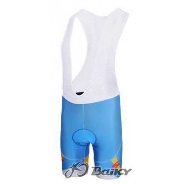 Astana Pro Team Kurz Trägerhose blau MLJVT