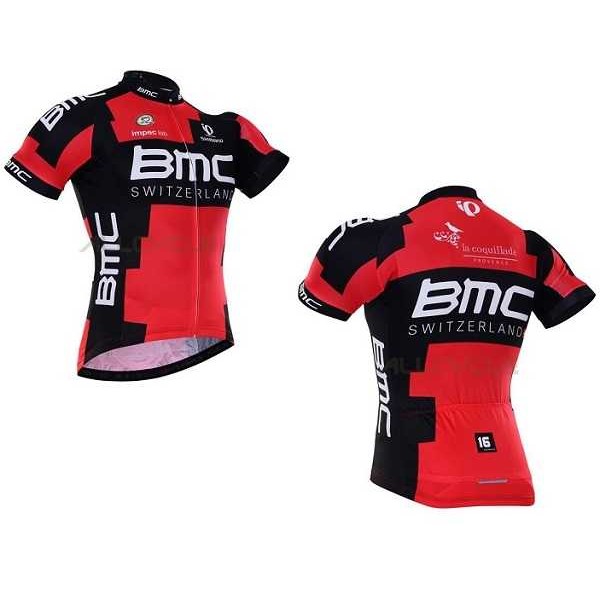 2016 BMC Fahrradtrikot Radsport Schwarz Rot LE3PX