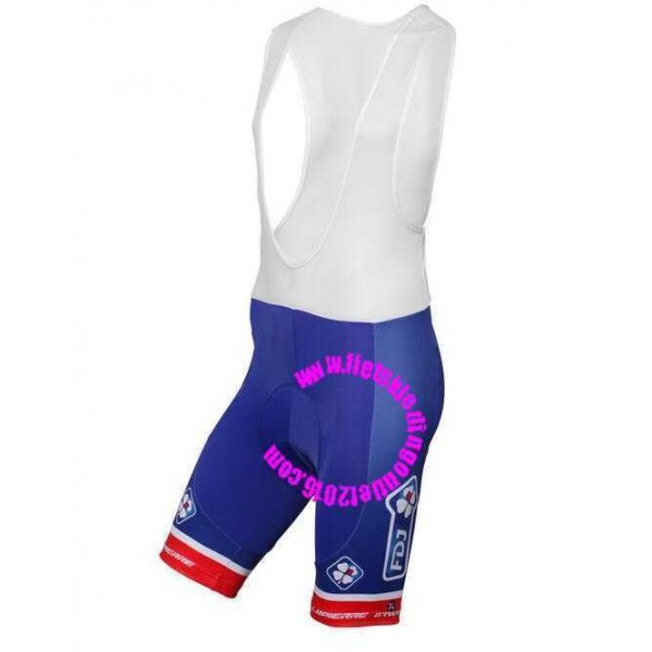 2016 FDJ Kurz Trägerhose bleu PHDZJ