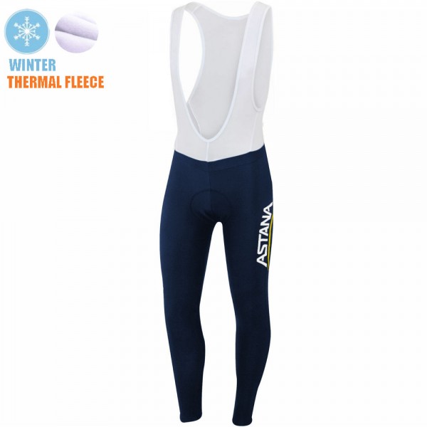 Spanish Winter Fleece Astana Pro Team 2021 Lange Trägerhosen Online kybPZC