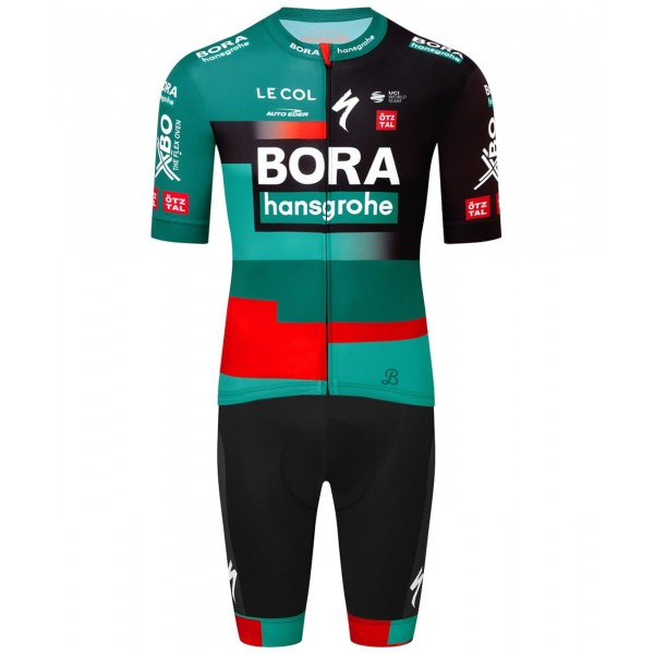 BORA-hansgrohe 2023 Set(Radtrikot kurzarm+Trägerhose)-Radsport-Profi-Team BORA-hansgrohe 2023 Set(Radtrikot kurzarm+Trägerhose)-Radsport-Profi-Team