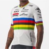 Soudal Quick-Step Straßenrad Weltmeister Regenbogentrikot 2023 Competizione Radtrikot kurzarm-Radsport-Profi-Team Soudal Quick-Step Straßenrad Weltmeister Regenbogentrikot 2023 Competizione Radtrikot kurzarm-Radsport-Profi-Team
